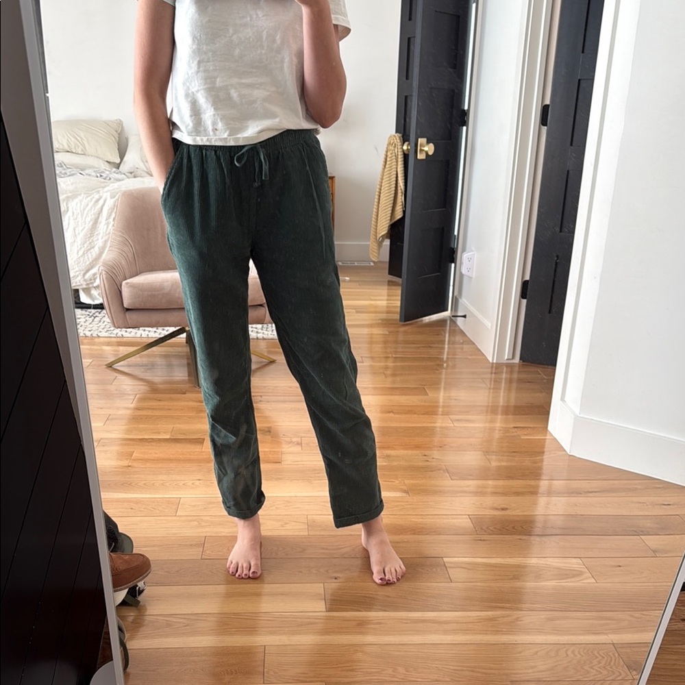 Save khaki Green Corduroy Pants